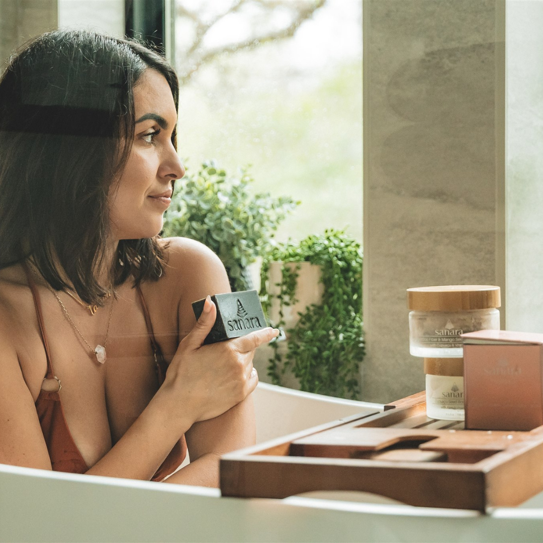 Black Brazilian Clay Soap Bar with Jojoba oil and Cupuaçu Butter